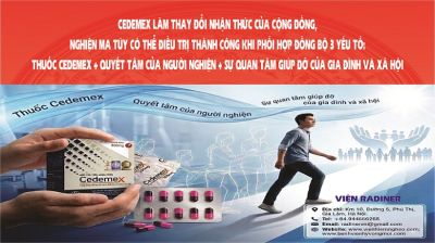 CEDEMEX L&Agrave; THUỐC DUY NHẤT HIỆN NAY ĐIỀU TRỊ KHỎI CĂN BỆNH NGHIỆN MA T&Uacute;Y C&Oacute; NGUỒN GỐC TỪ THẢO DƯỢC